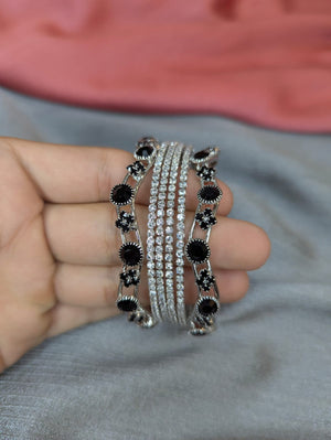 Zircon bangle bracelet