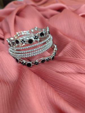 Zircon bangle bracelet